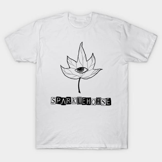 Sparklehorse leaf design T-Shirt by Cyniclothes